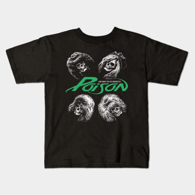 Poison skull Kids T-Shirt by Press Play Ent